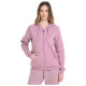 Target Γυναικεία ζακέτα Hood Print Fleece Hoodie ''Vibes''